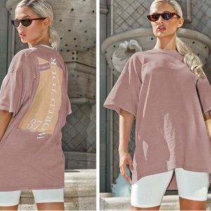 PrettyLittleThing Oversized Printed Tshirt